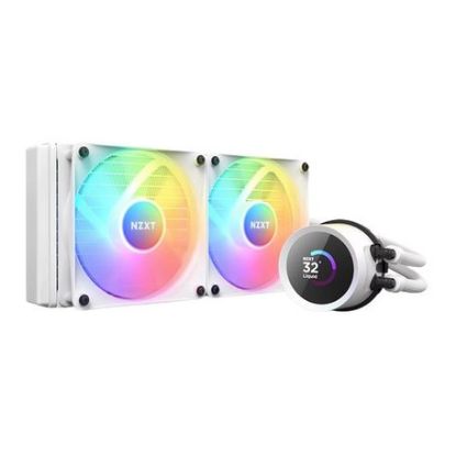 Imagem de Cooler CPU NZXT Kraken 240 LCD RGB Liquid Branco