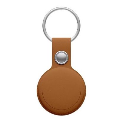 Imagem de Localizador Leotec MiTag p/ Apple + Porta-Chaves Castanho