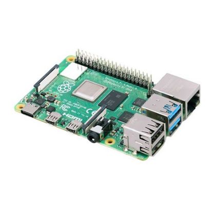 Imagem de Kit Placa SBC Raspberry Pi 4 Modelo B 1GB (MicroSD 32GB + Cabo HDMI + 4x Dissipadores + Caixa ABS...