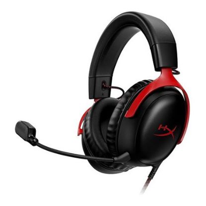 Imagem de Headset HyperX Cloud III Preto/Vermelho (PC/PS5/PS4/XboxOne Series S/X)