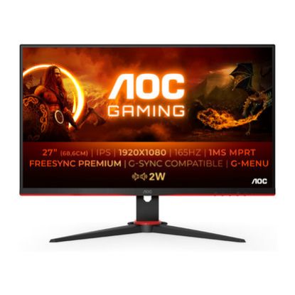 Imagem de Monitor AOC Gaming 27" 27G2SPAE/BK IPS FHD 16:9 165Hz FreeSync/G-Sync (1ms)