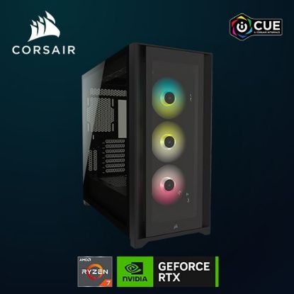 Imagem de Computador Powered by Corsair iCUE Blast Master R7 16GB SSD 1TB RTX 4060 Preto