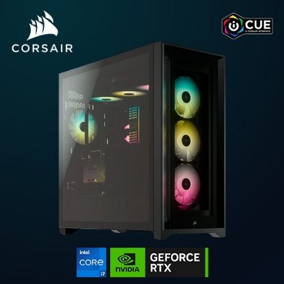 Imagem de Computador Powered by Corsair iCUE Blast Supreme i7 32GB SSD 1TB RTX 4070 Ti Preto