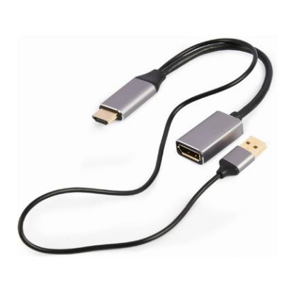 Imagem de Cabo Adaptador HDMI 4K p/ DisplayPort + USB M/F Gembird