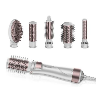 Imagem de Escova Modeladora de Cabelo Cecotec Bamba CeramicCare 5-em-1 Pro Branca