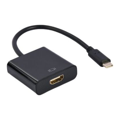 Imagem de Cabo Adaptador Type-C p/ HDMI 4K 30Hz M/F Gembird Preto - 15cm