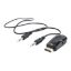 Imagem de Cabo Adaptador VGA p/ HDMI + VGA M/F Gembird Preto - 15cm