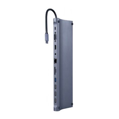 Imagem de Docking Station Gembird Type-C 11-em-1 Multiport 87W Cinza