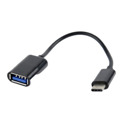 Imagem de Cabo Adaptador Type-C p/ USB2.0 M/F Gembird Preto - 20cm