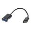 Imagem de Cabo Adaptador Type-C p/ USB2.0 M/F Gembird Preto - 20cm