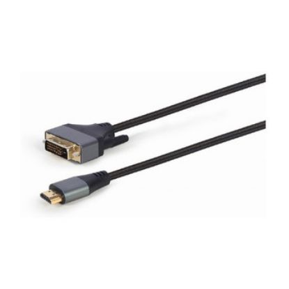 Imagem de Cabo HDMI p/ DVI-D (Dual-Link) M/M Gembird Premium Series - 1.8Mtr