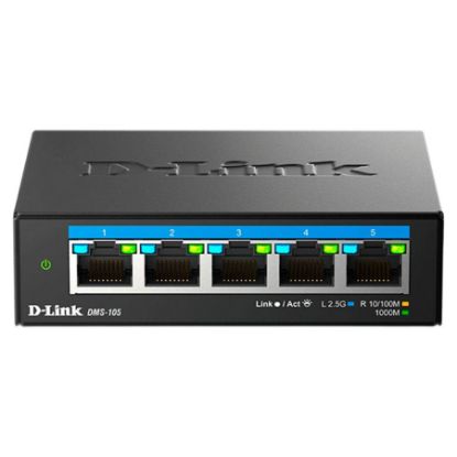 Imagem de Switch de Rede D-Link 5 Portas 2.5GbE Multi-Gigabit - DMS-105