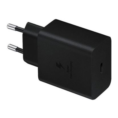 Imagem de Carregador de Tomada Samsung Type-C Fast Charge 45W Preto c/ Cabo Type-C