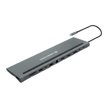 Imagem de Docking Station Conceptronic Type-C Multiport 12-em-1 DONN17G 100W Cinza