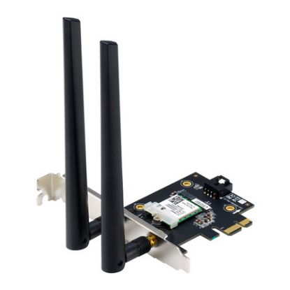 Imagem de Placa de Rede PCI-E Asus Wireless AXE5400 PCE-AXE5400 Tri-Band WiFi 6 + BT 5.2