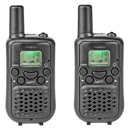 Imagem de Walkie Talkie Nedis WLTK0500BW - 8 Canais/5Km Preto (Pack2)
