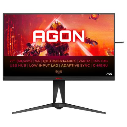Imagem de Monitor AGON (By AOC) 27" AG275QZN VA QHD 16:9 240Hz FreeSync HDR400 (1ms)
