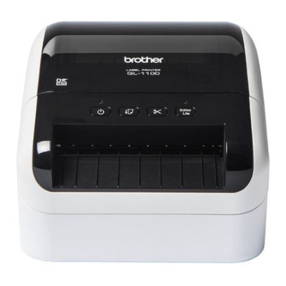 Imagem de Impressora Térmica Etiquetas Brother QL-1100C 103mm (USB) Branca/Preta