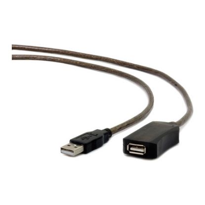 Imagem de Cabo USB2.0 Extensão Gembird Preto - 10Mtr