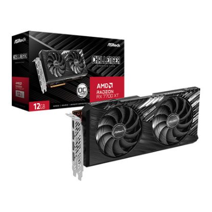 Imagem de Placa Gráfica ASRock Radeon RX 7700 XT Challenger OC 12GB