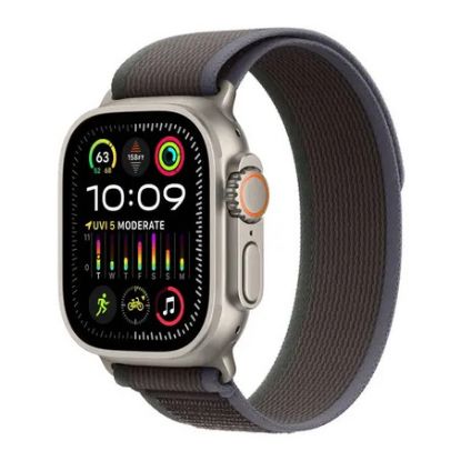 Imagem de Apple Watch Ultra 2 GPS + Cellular Titanium | Bracelete Loop Trail Azul/Preto - M/L (49mm)