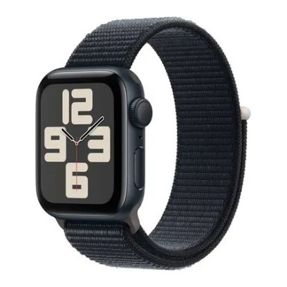 Imagem de Apple Watch SE (2ª Geração) GPS Alumínio Meia-Noite | Bracelete Sport Loop Meia-Noite (44mm)