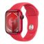 Imagem de Apple Watch Series 9 GPS Alumínio (PRODUCT) Red | Bracelete Sport (PRODUCT) Red - M/L (41mm)