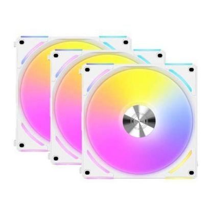 Imagem de Ventoinha 120mm Lian Li UNI AL120 V2 RGB PWM Branca (Pack3)