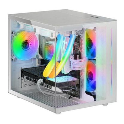 Imagem de Caixa Mars Gaming MCVIEW Branca (Micro-ATX) (Vidro Temperado)