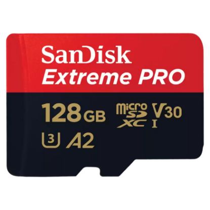Imagem de MicroSD Sandisk Extreme Pro UHS-I 128GB Class10 (U3) A2 90/200MB/s + AdaptadorSD