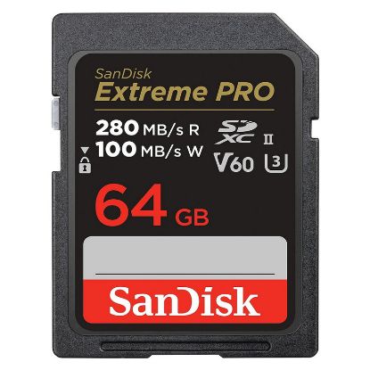 Imagem de Secure Digital Sandisk Extreme Pro UHS-II 64GB Class10 (U3) 6K V60 100/280MB/s