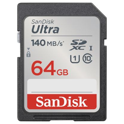 Imagem de Secure Digital Sandisk Ultra 64GB Class10 (U1) FullHD 140MB/s