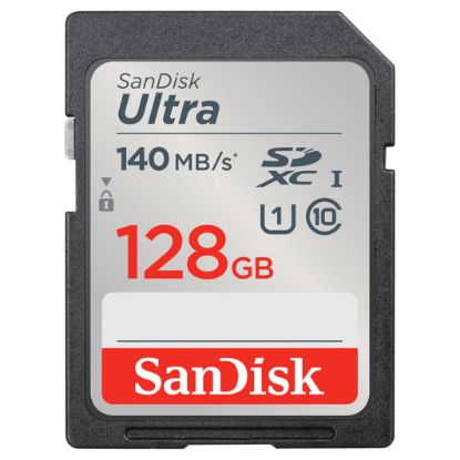 Imagem de Secure Digital Sandisk Ultra 128GB Class10 (U1) FullHD 140MB/s