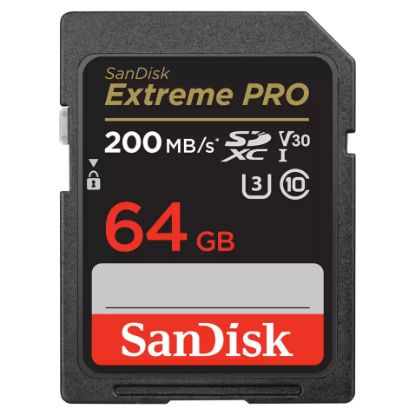 Imagem de Secure Digital Sandisk Extreme Pro UHS-I 64GB Class10 (U3) 4K 360 90/200MB/s