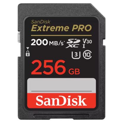 Imagem de Secure Digital Sandisk Extreme Pro UHS-I 256GB Class10 (U3) 4K 360 140/200MB/s