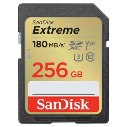 Imagem de Secure Digital Sandisk Extreme UHS-I 256GB Class10 (U3) V30 4K 130/180MB/s