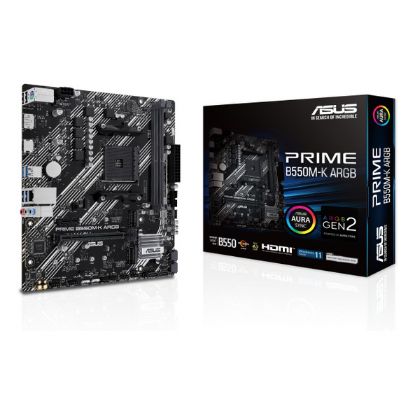 Imagem de Motherboard Asus SktAM4 - PRIME B550M-K ARGB