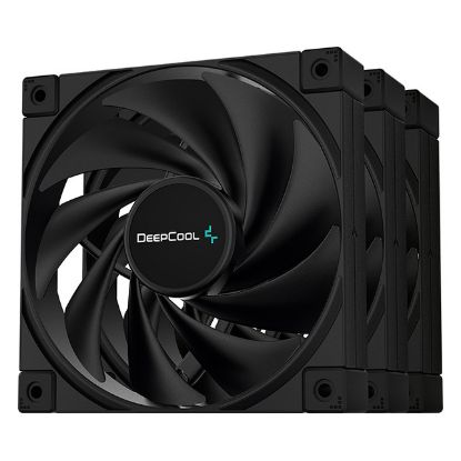 Imagem de Ventoinha 120mm Deepcool FK120 PWM Preta (Pack3)