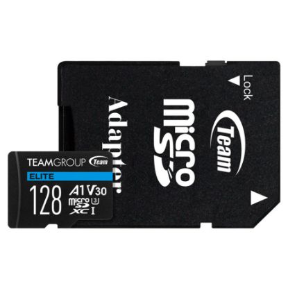 Imagem de MicroSD TeamGroup 128GB ELITE UHS-I U3 V30 A1 + AdaptadorSD