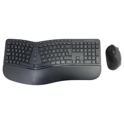Imagem de Teclado e Rato Conceptronic Orazio Ergo Preto Wireless (PT)