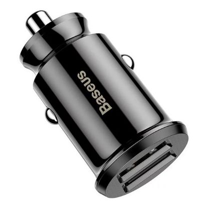 Imagem de Carregador de Isqueiro Baseus 2 Portas USB 3.1A Preto