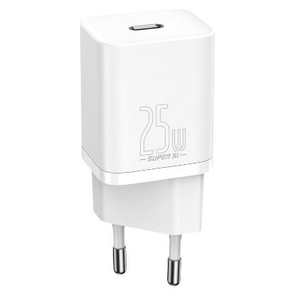 Imagem de Carregador de Tomada Baseus Type-C Super Si 1C Fast Charge 25W Branco