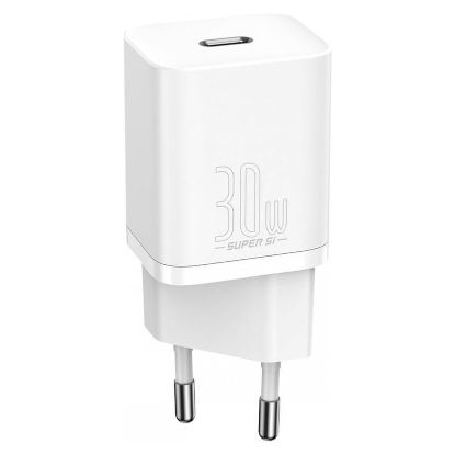 Imagem de Carregador de Tomada Baseus Type-C Super Si 1C Fast Charge 30W Branco