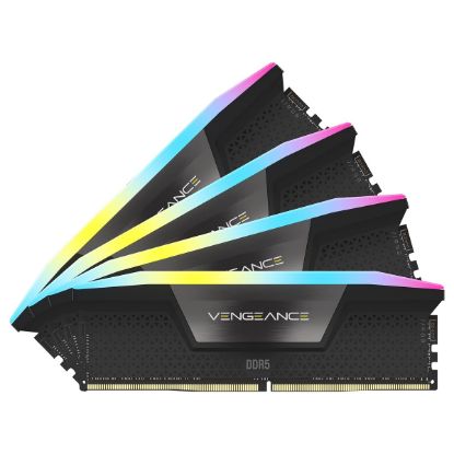 Imagem de Dimm DDR5 Pack 4x 16GB (64GB) Corsair CL32 6200MT/s Vengeance RGB Preta