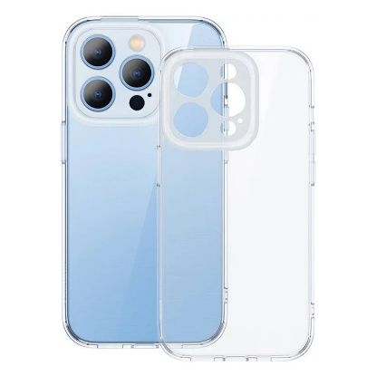Imagem de Capa Baseus Illusion + Vidro Temperado + 4x Protetores de Lente p/ iPhone 14 Pro Transparente