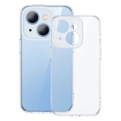 Imagem de Capa Baseus Illusion + Vidro Temperado + 4x Protetores de Lente p/ iPhone 14 Transparente
