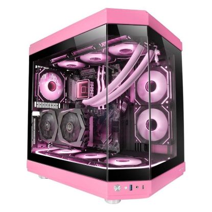 Imagem de Caixa Mars Gaming MC-3T Rosa (ATX) (Vidro Temperado)