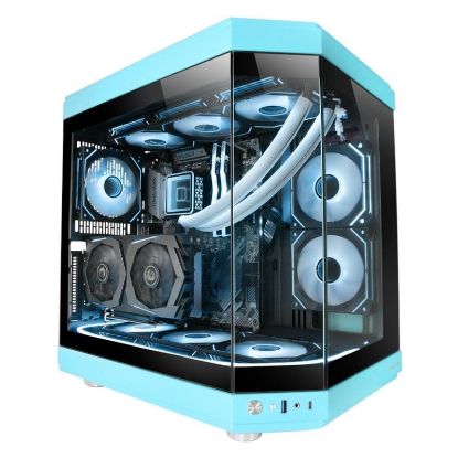 Imagem de Caixa Mars Gaming MC-3T Azul (ATX) (Vidro Temperado)