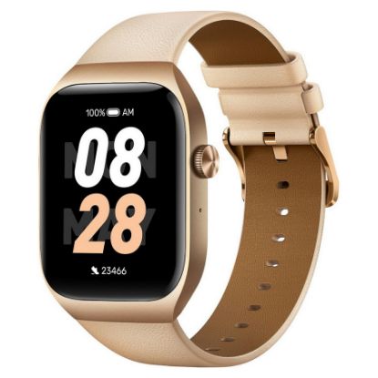 Imagem de SmartWatch Mibro Watch T2 Silicone + Couro Dourado