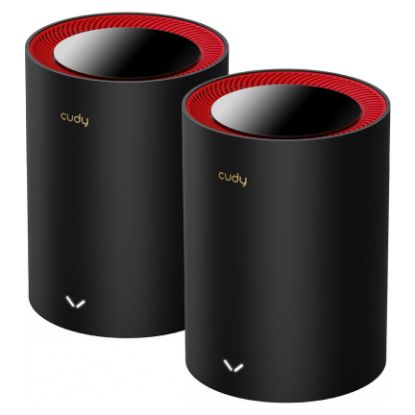 Imagem de Router Cudy Wireless AX3000 M3000 Whole Mesh Dual-Band Gigabit WiFi 6 Preto (Pack2)